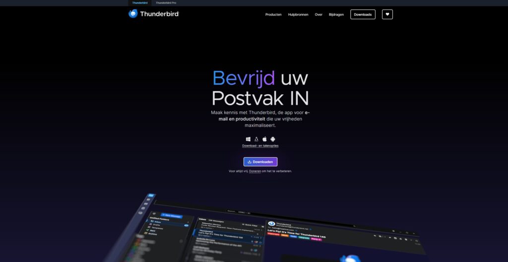Thunderbird een goed mail programma voor Ubuntu